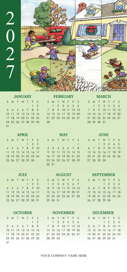 All Year-Round Landscaping Calendar Cards
